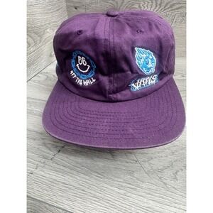 Vans Whammy Low Unstructured Purple Embroidered Y2K Skater Snapback
